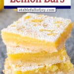 lemon bars from scratch pinterest pin