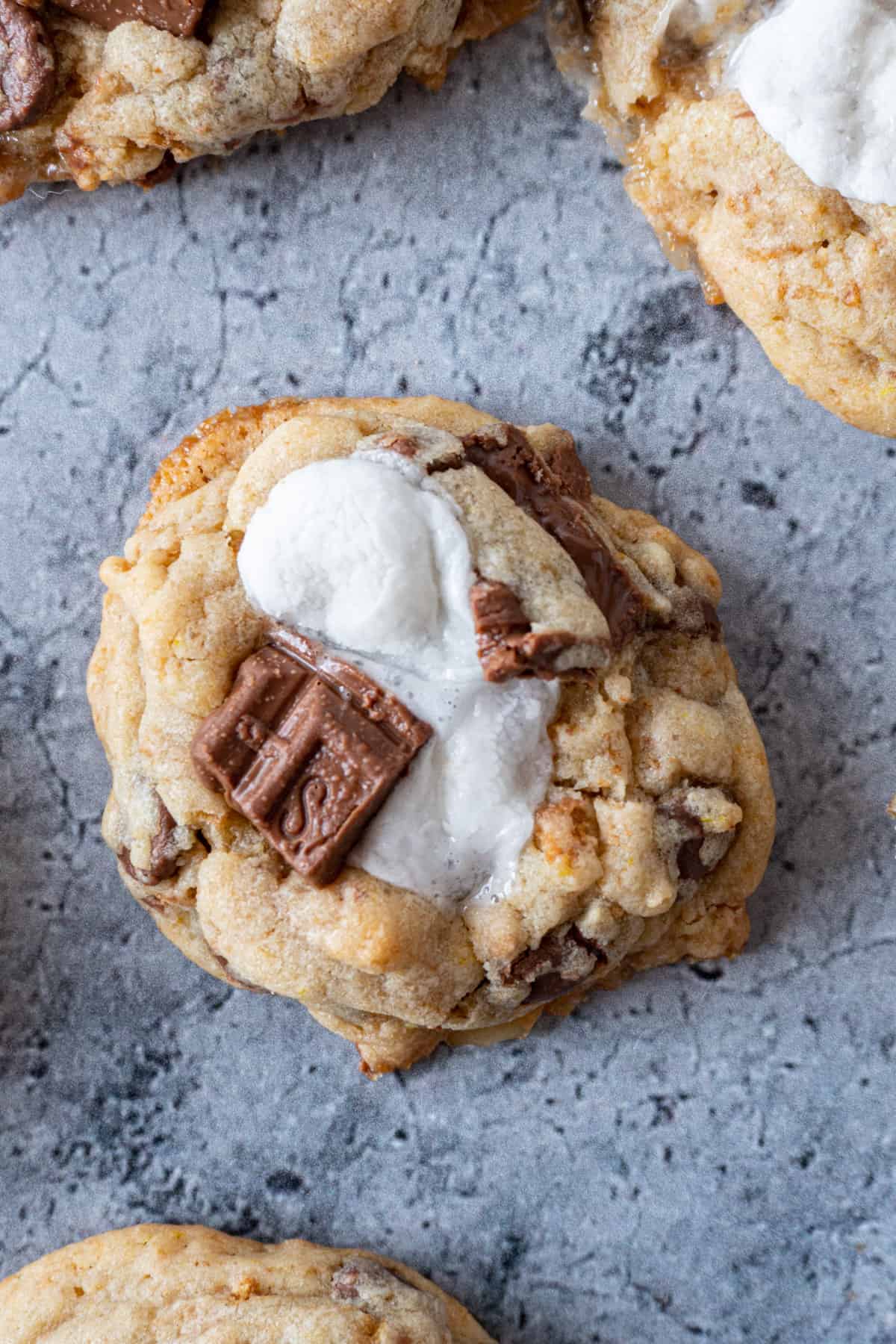 S'more cookie close up