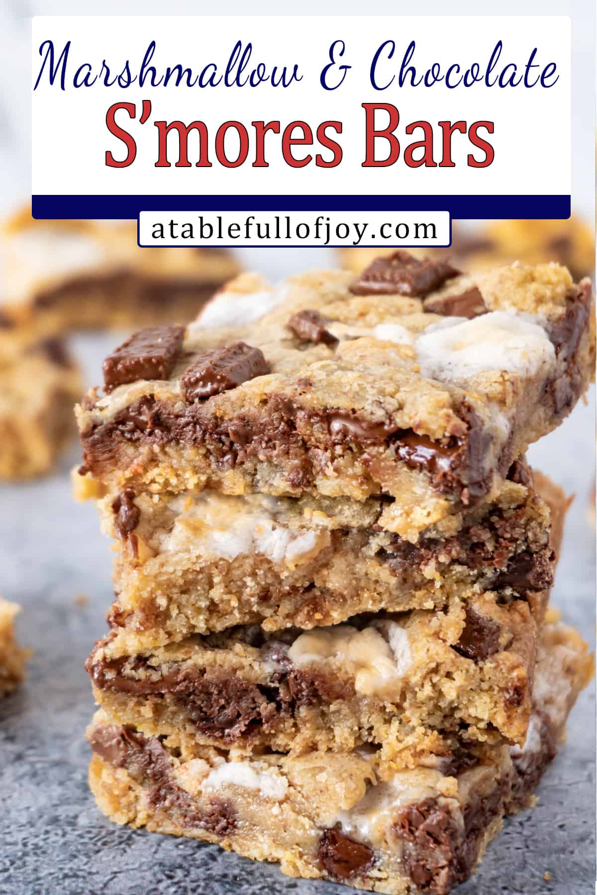 s'more cookie bar pinterest pin