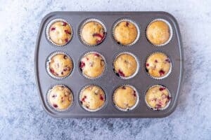 muffins baked in pan