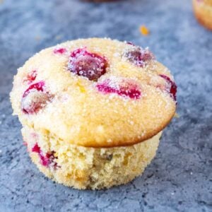 cranberry orange muffin featured image