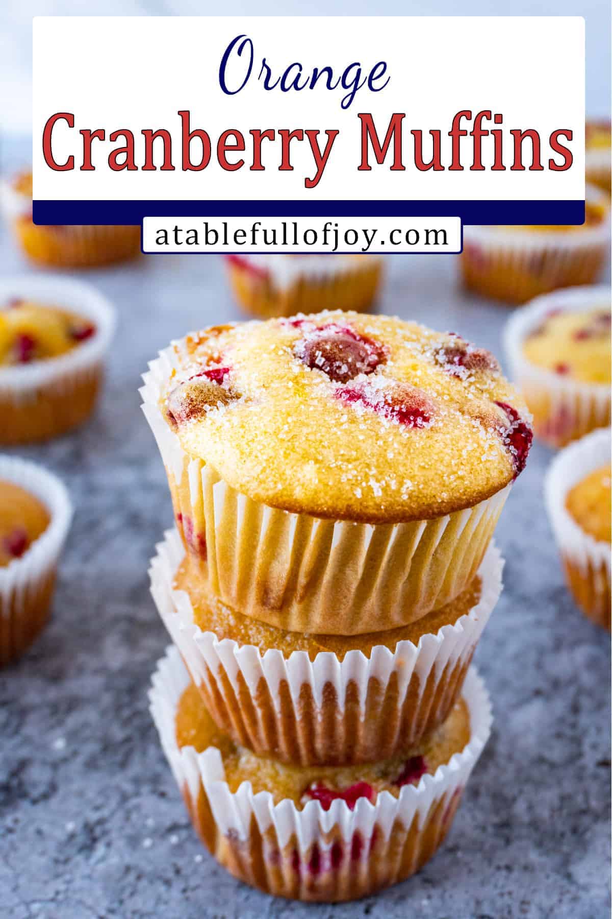 cranberry orange muffin pinterest pin