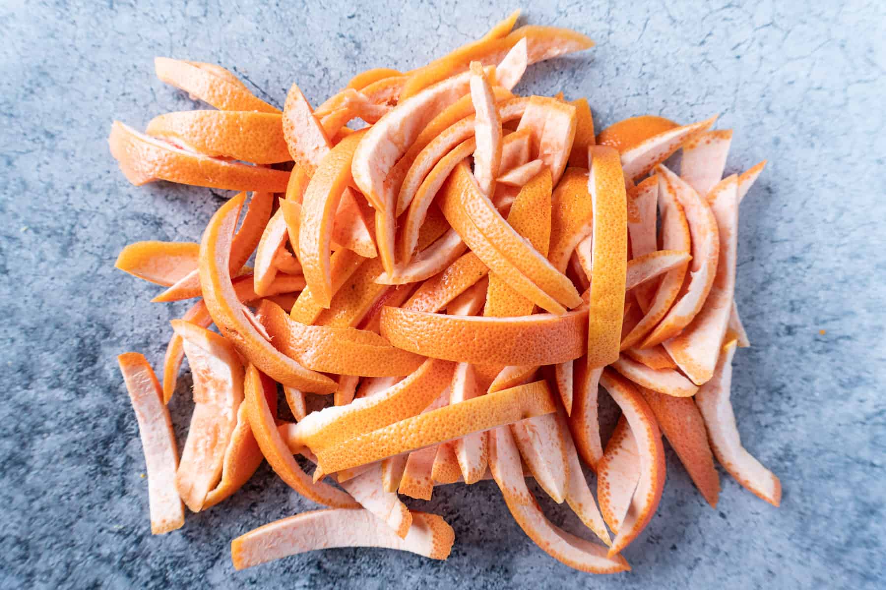 sliced grapefruit peels