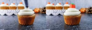 how to frost pumpkin cupcakes with cream cheese frosting