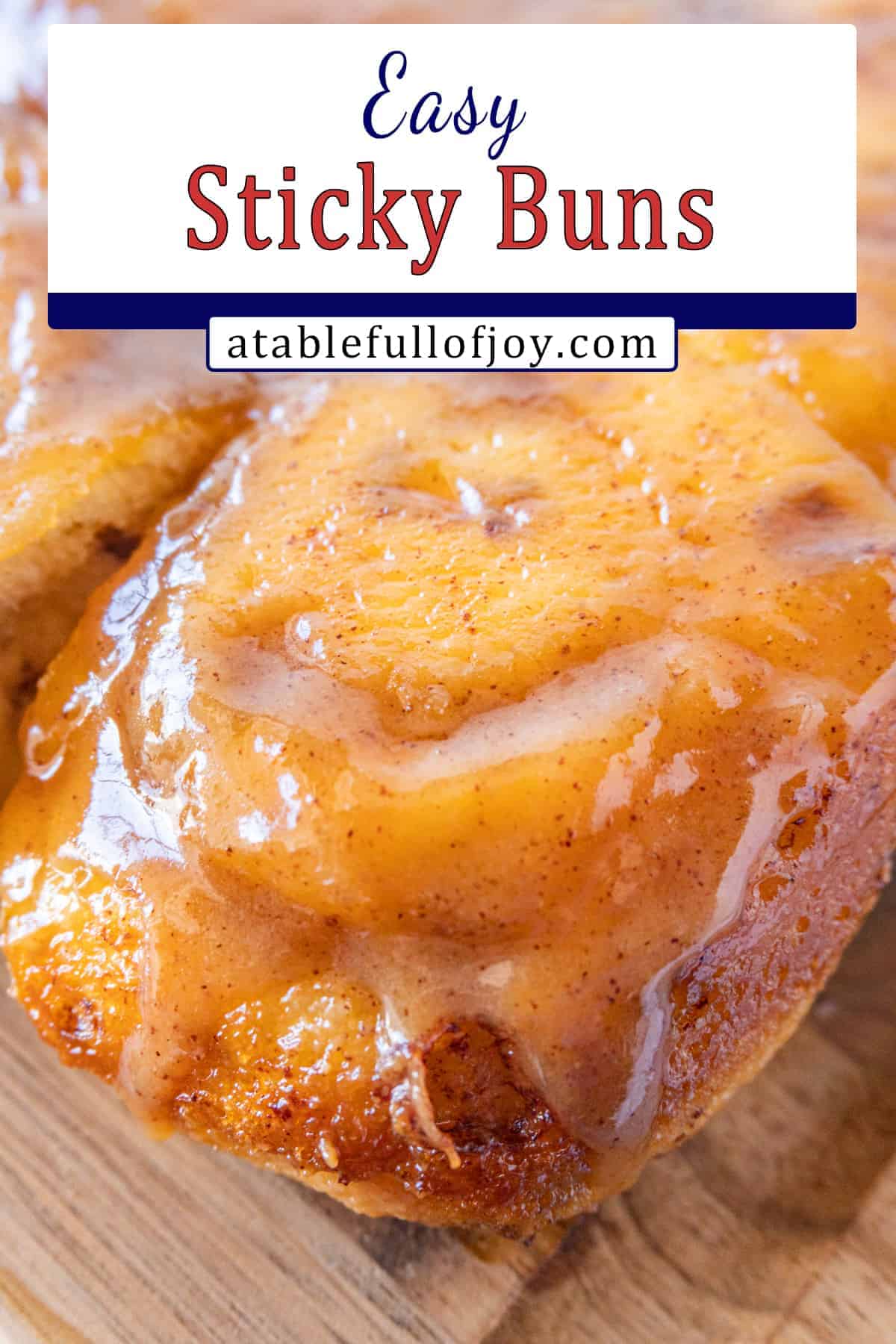 Sticky bun pinterest image