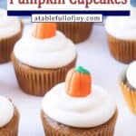 Pumpkin cupcakes pinterest pin