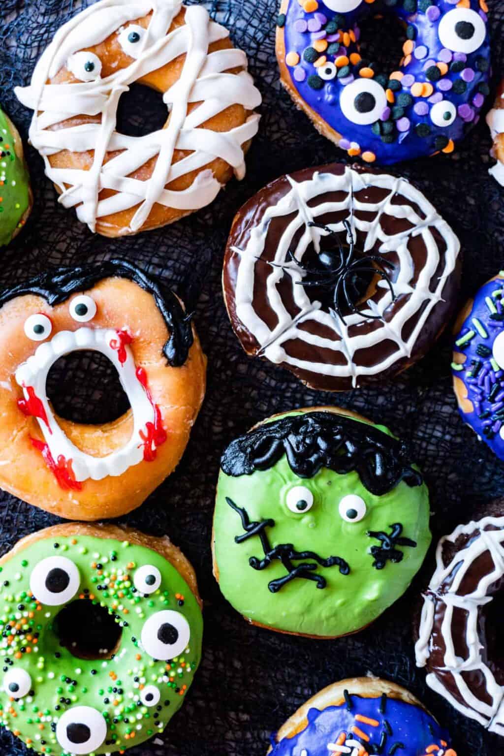 Fun Halloween Donuts Easy and Delicious, Ready in 10 minutes!