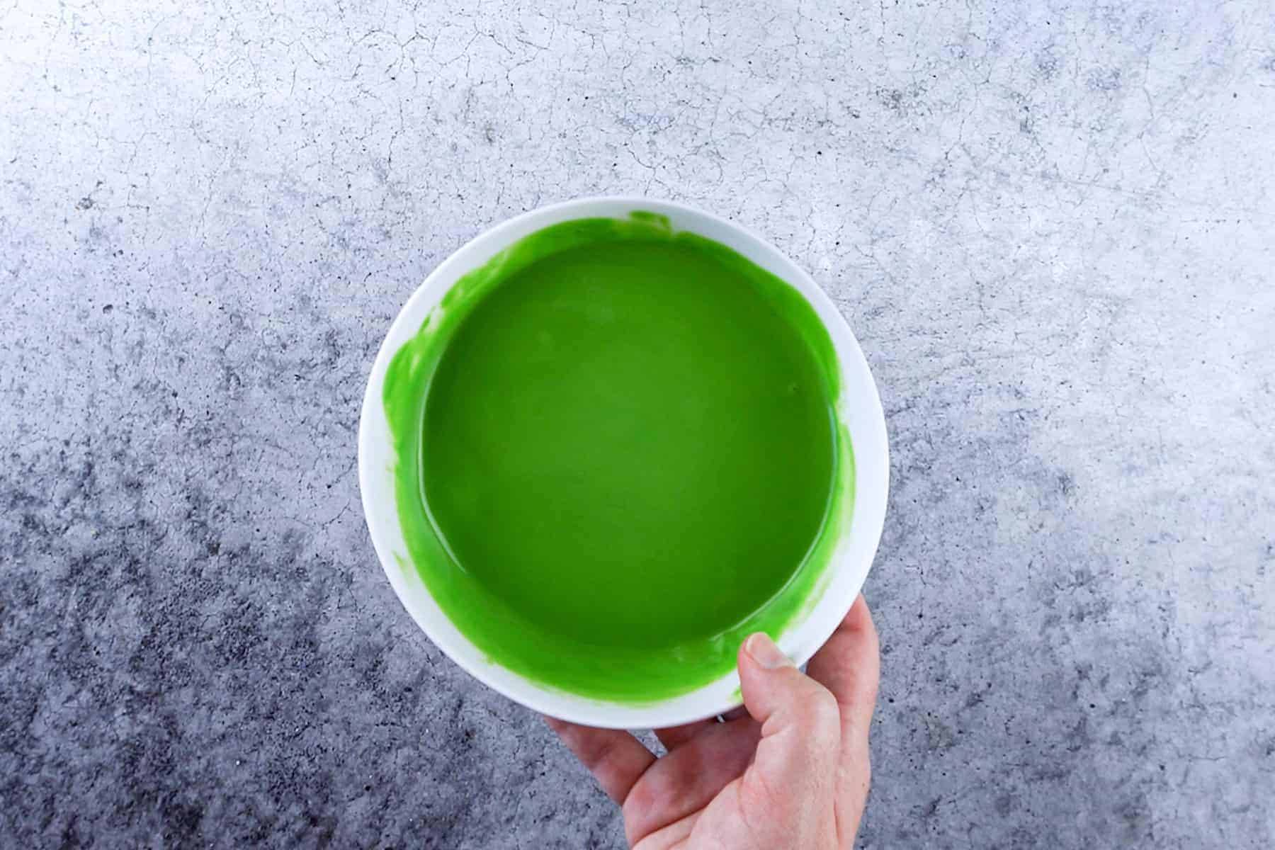 melted green candy melts