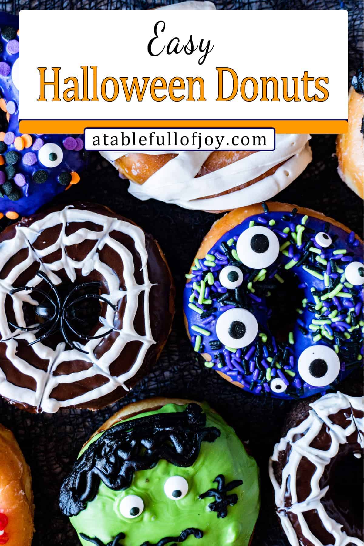 Halloween Donuts pinterest pin