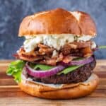 blue cheese burger featured image