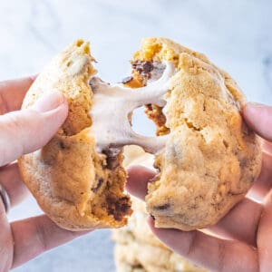 marshmallow stuffed cookies featured image