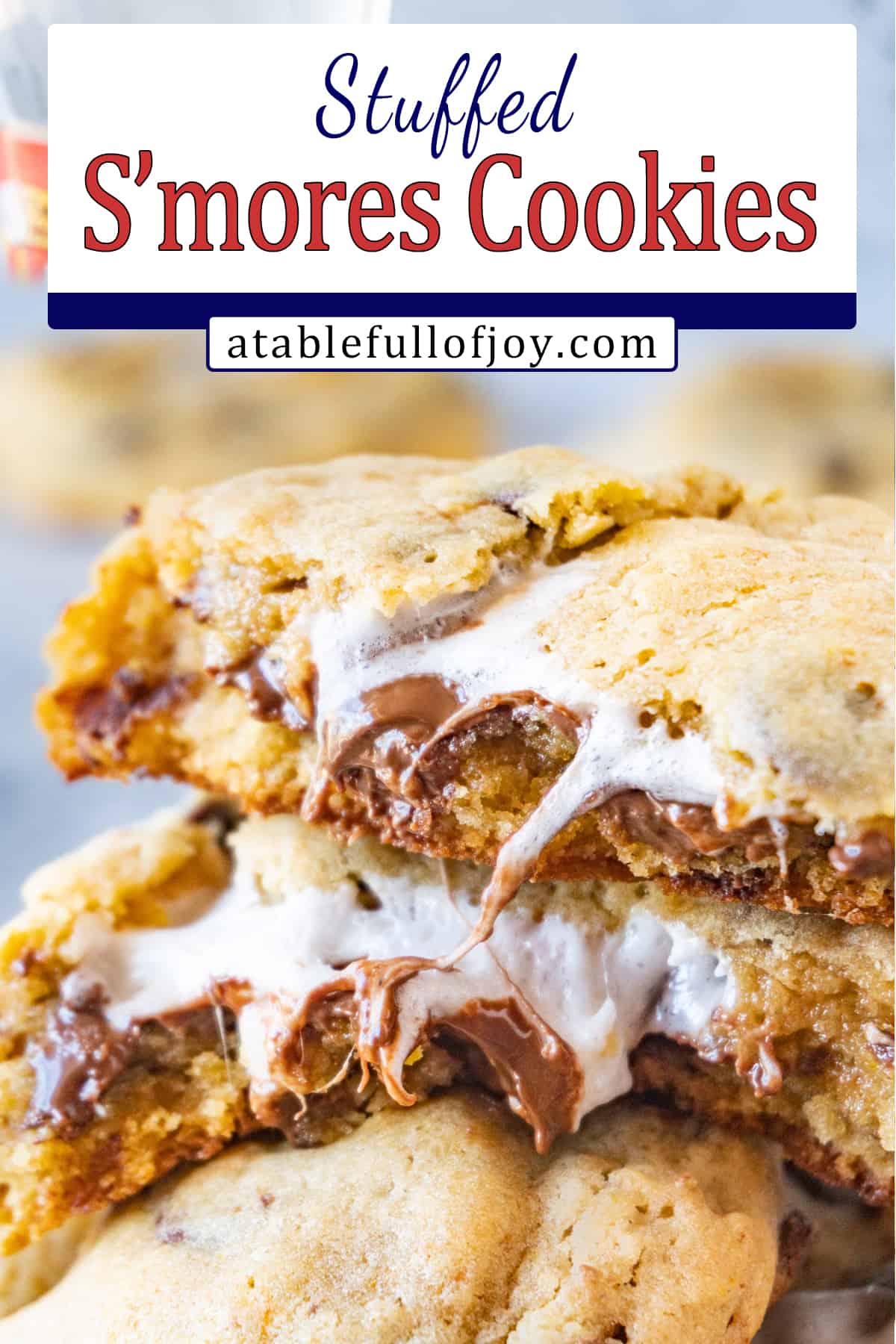 marshmallow stuffed cookies pinterest pin