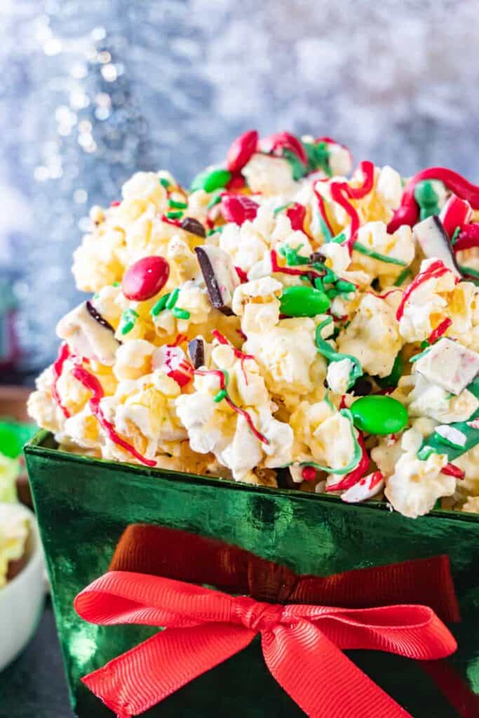 Christmas Popcorn close up