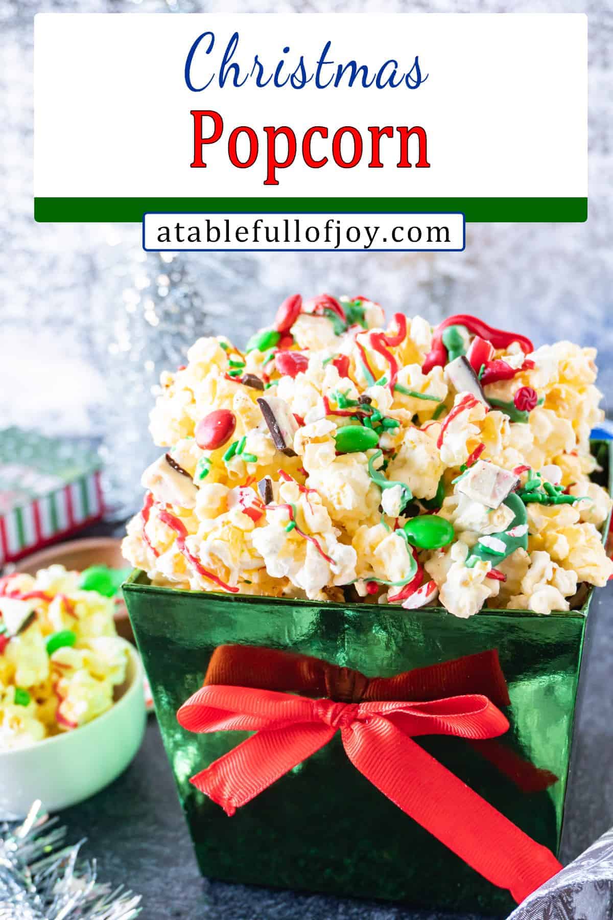 Holiday Popcorn pinterest pin