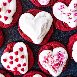 red velvet cake cookies featured image