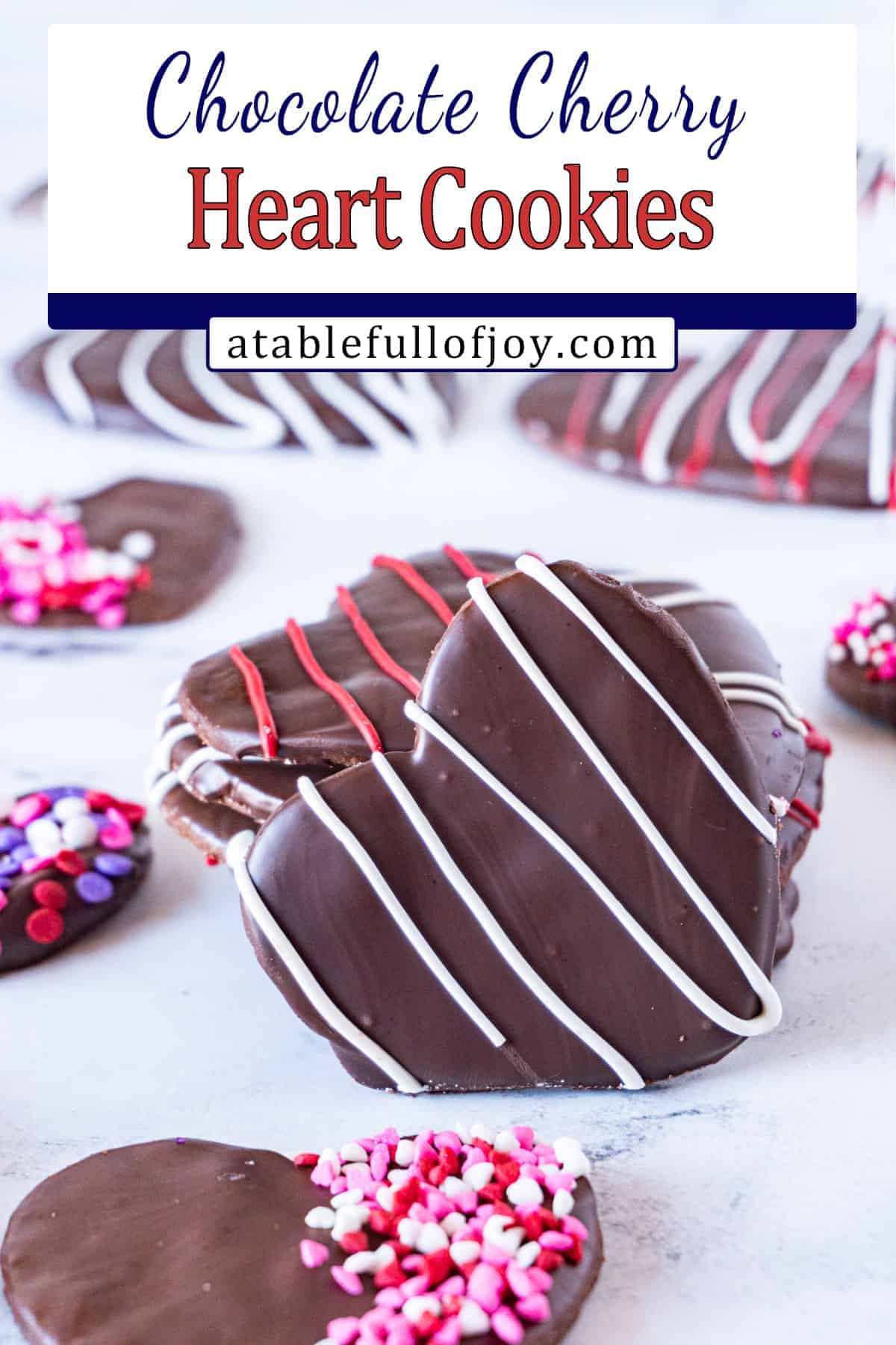 chocolate cherry cookies pinterest pin