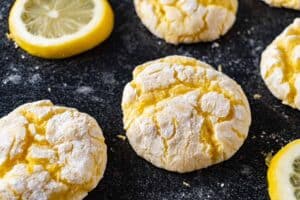 Lemon Cookies after being baked