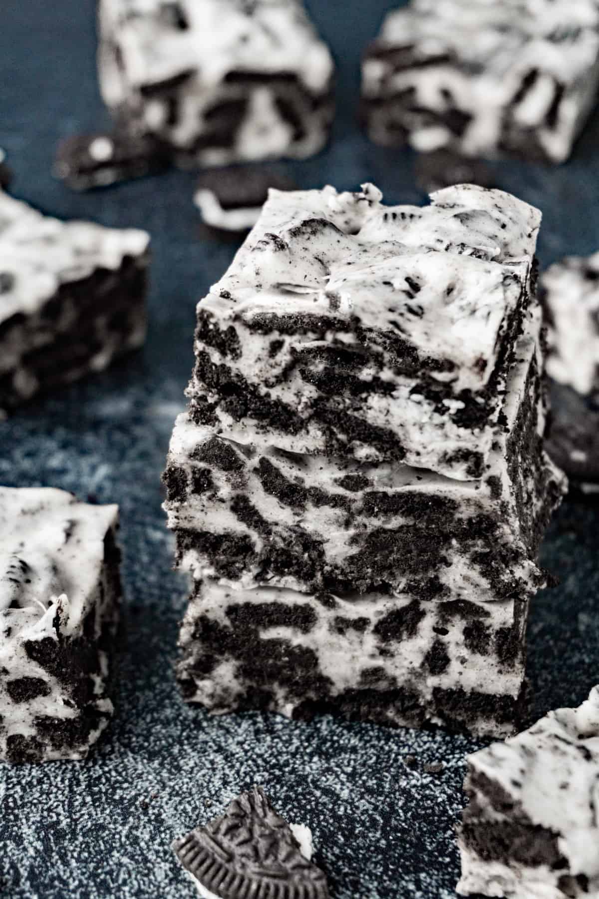 Oreo Bars stacked