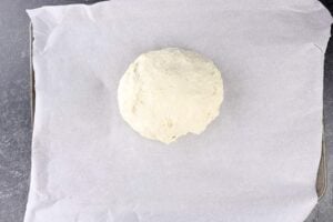 bread dough on baking sheet