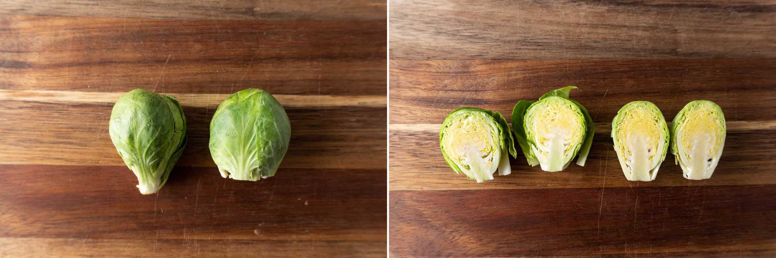 How to trim and cut brussel sprouts