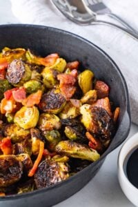 Brussel Sprouts in a Cast Iron