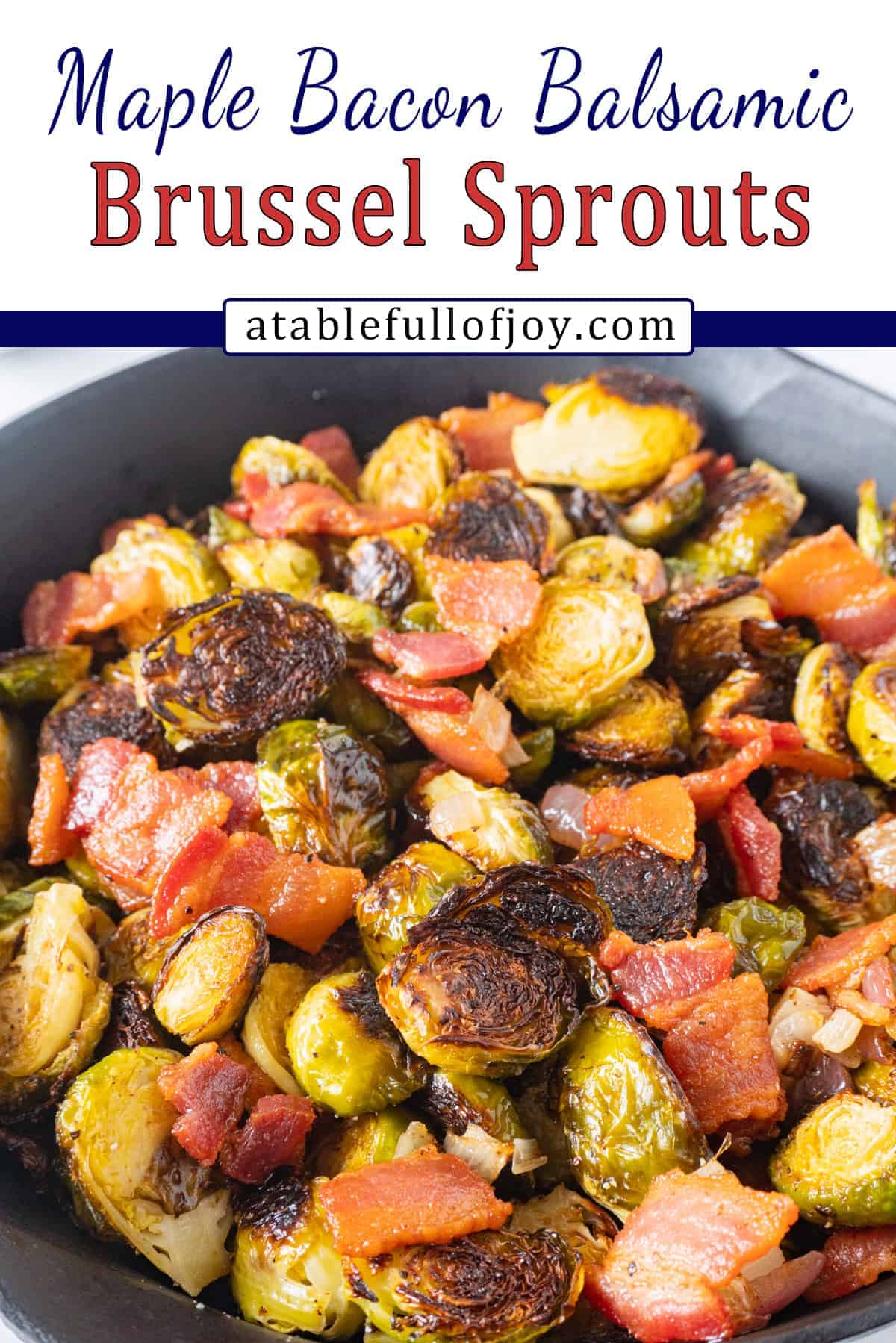 Maple Bacon Brussel Sprouts featured Pinterest Pin