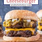 Green Chile Cheeseburger pinterest pin