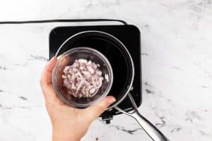 Combining shallots and port