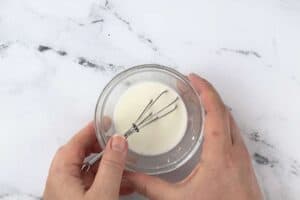 Make a cornstarch slurry