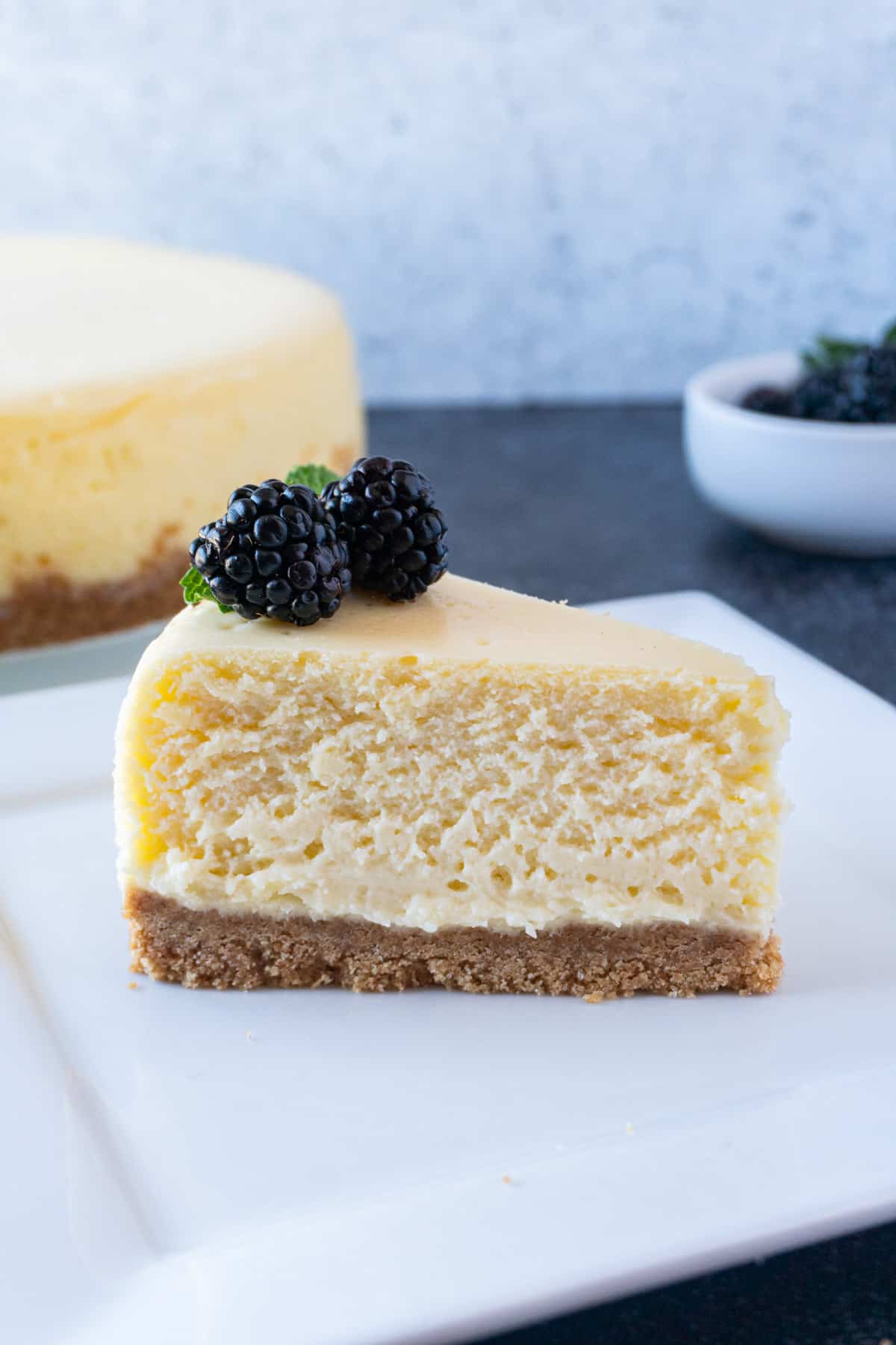 White Chocolate Cheesecake without sauce