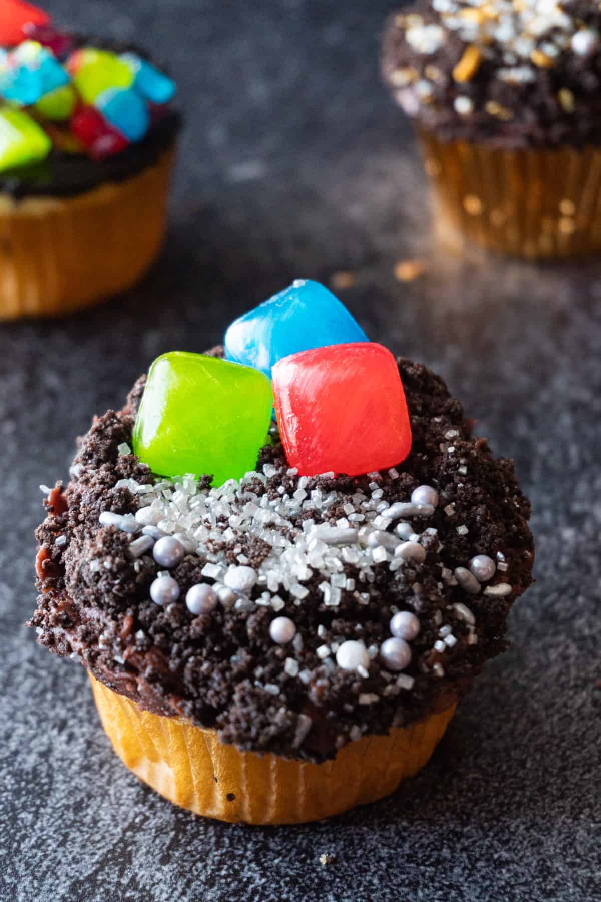 treasure cupcake close up