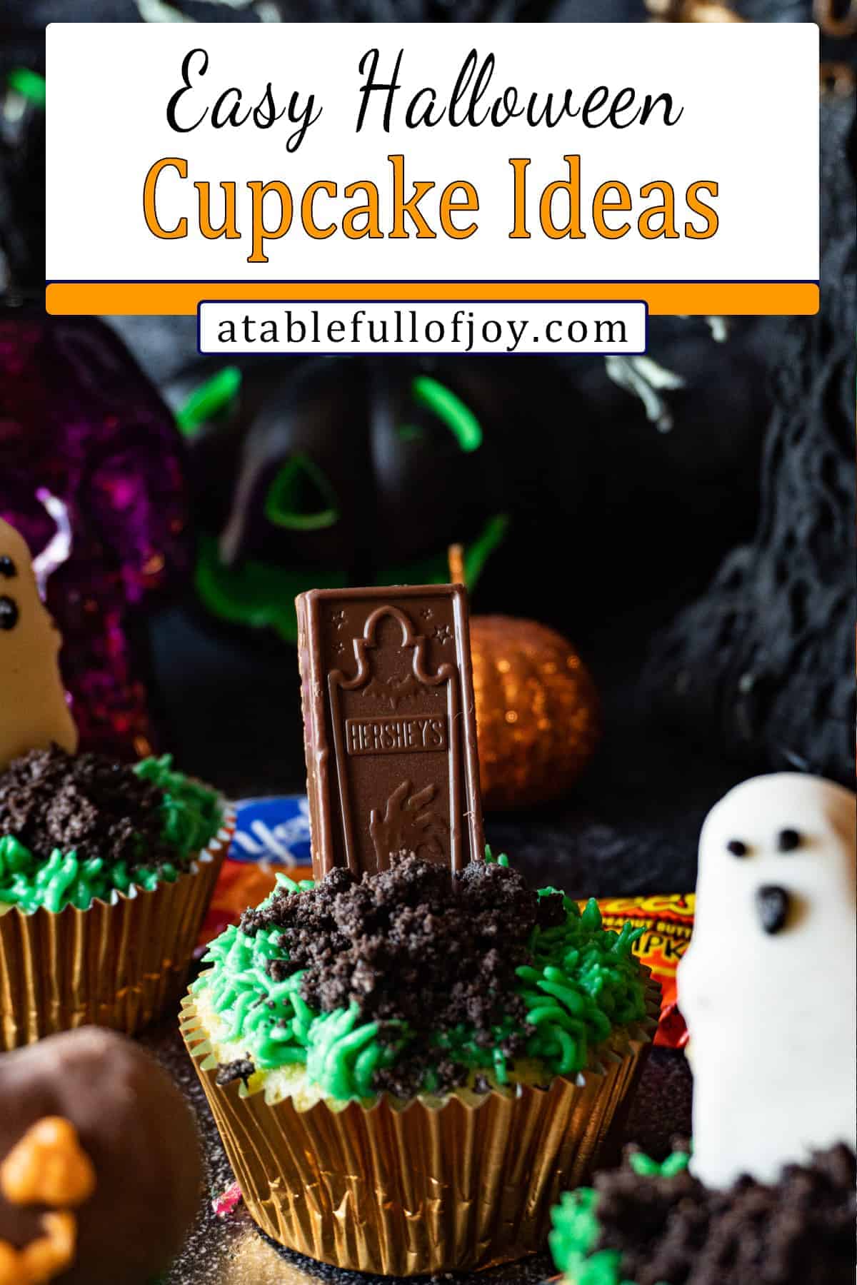 halloween cupcake pinterest pin