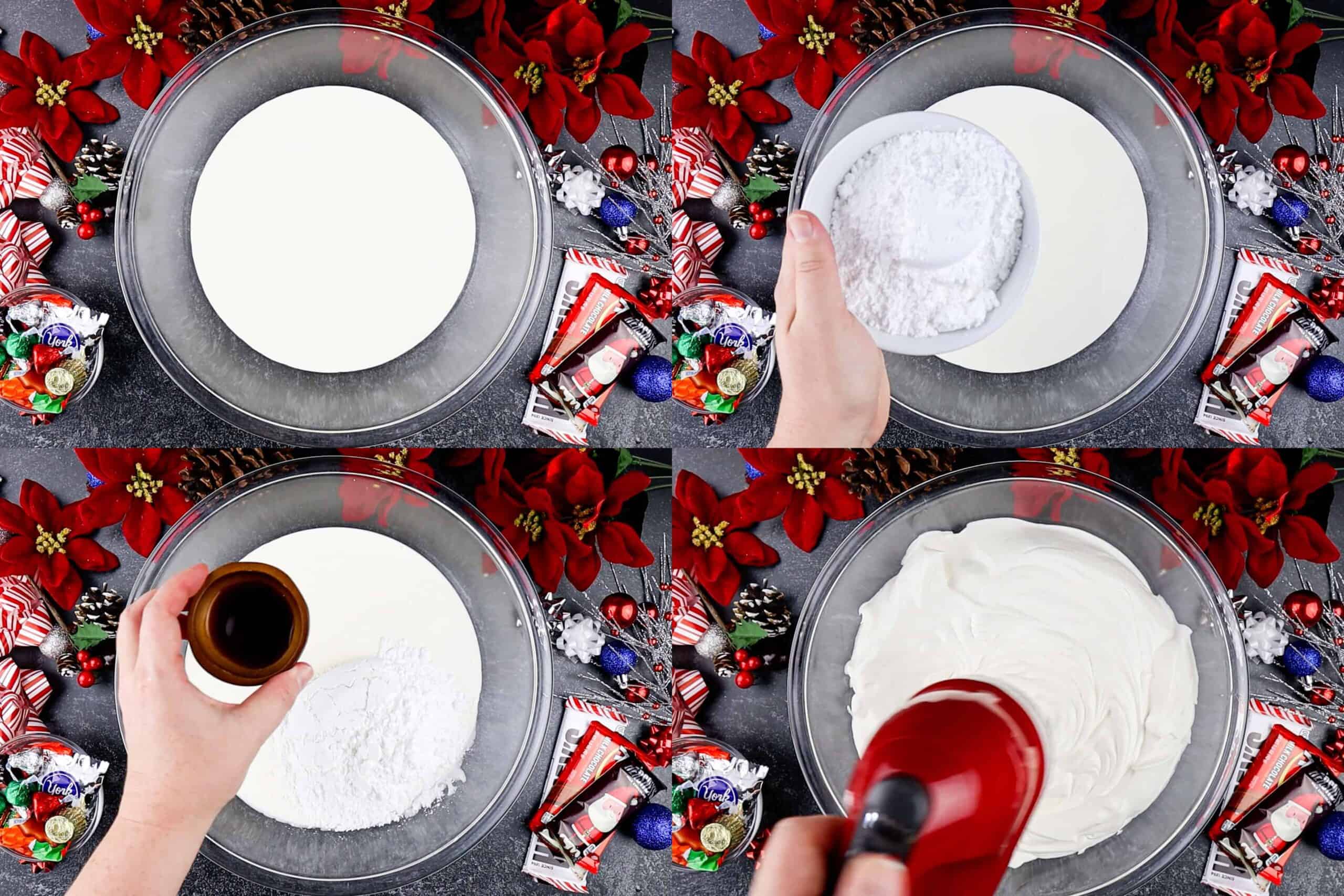 how to make whipped cream process shots