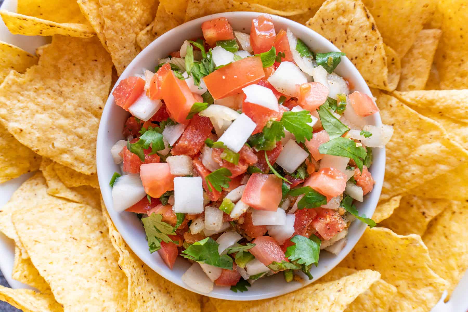 best pico de gallo close up