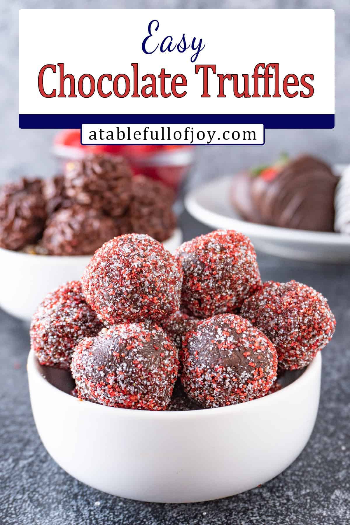 chocolate truffles recipe pinterest pin