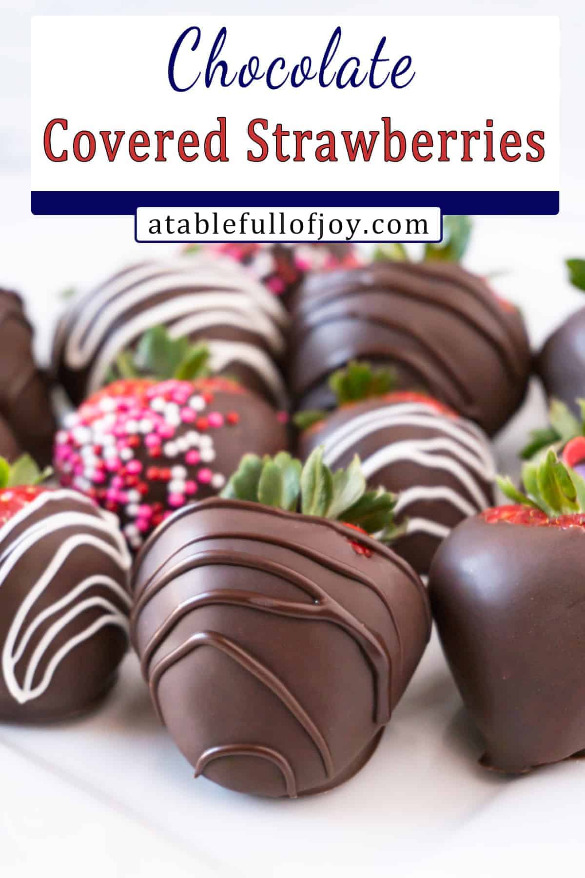 chocolate covered strawberries pinterest pin