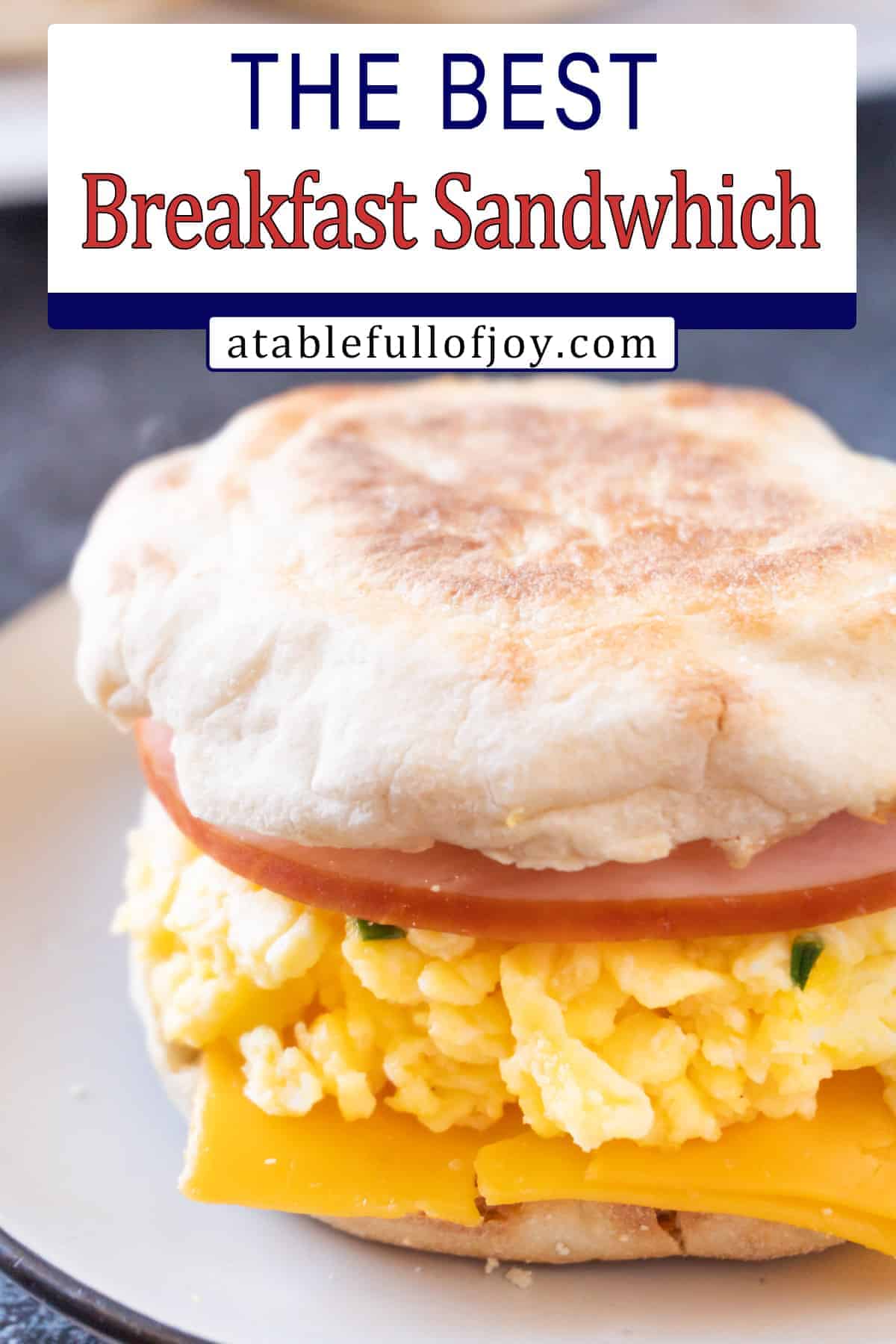 scrambled egg breakfast sandwich pinterest pin