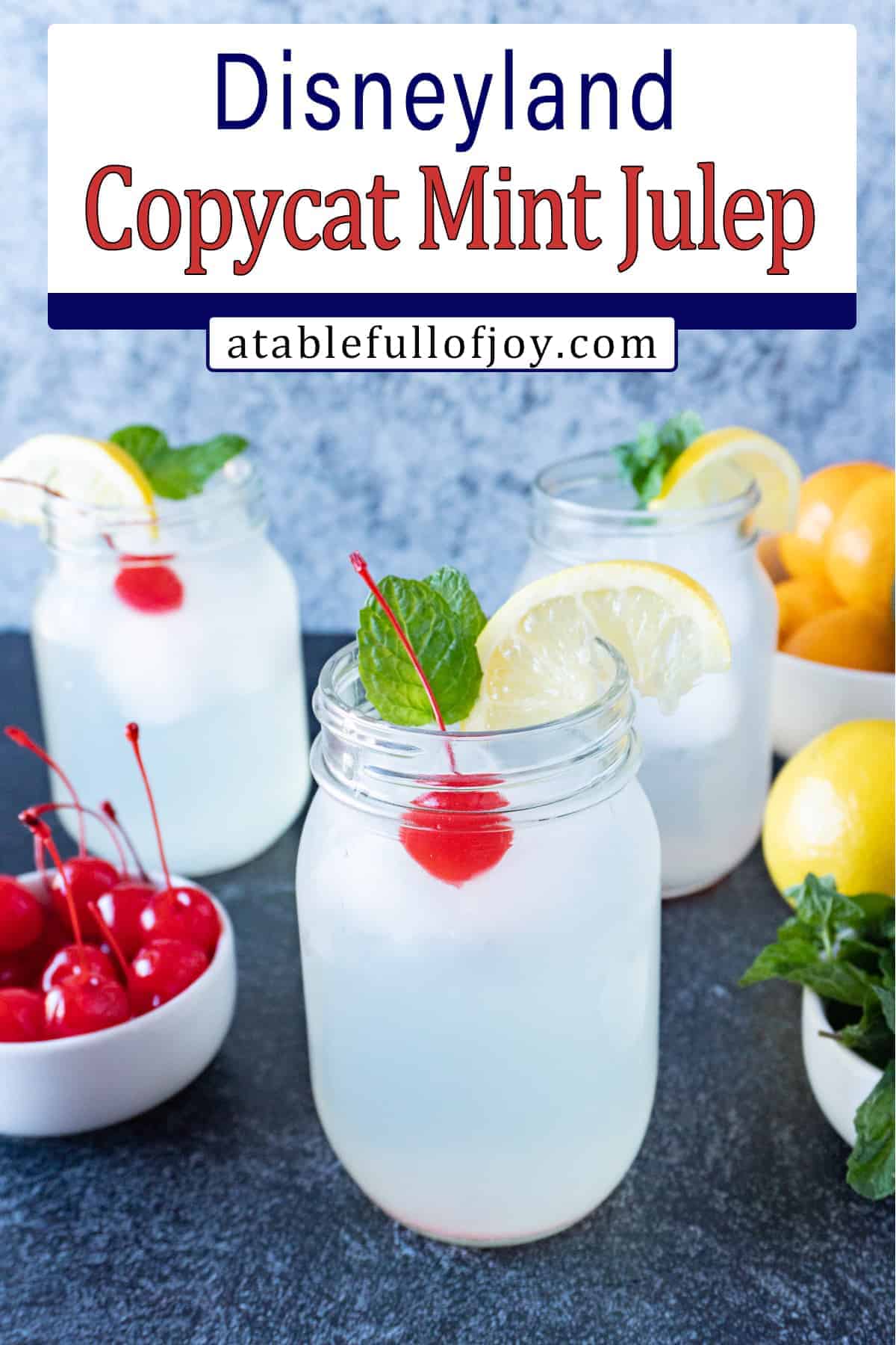 Easy Mint Julep inspired by Disneyland (NonAlcoholic) • A Table Full