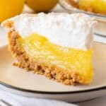 slice of lemon meringue pie featured image