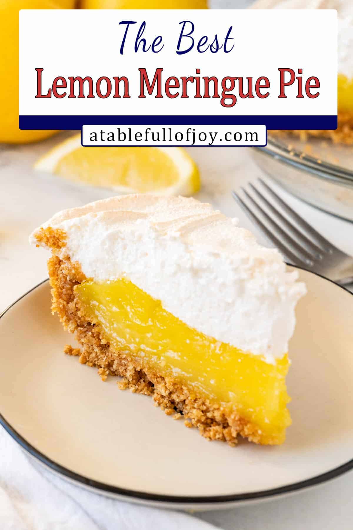 slice of lemon meringue pie pinterest pin