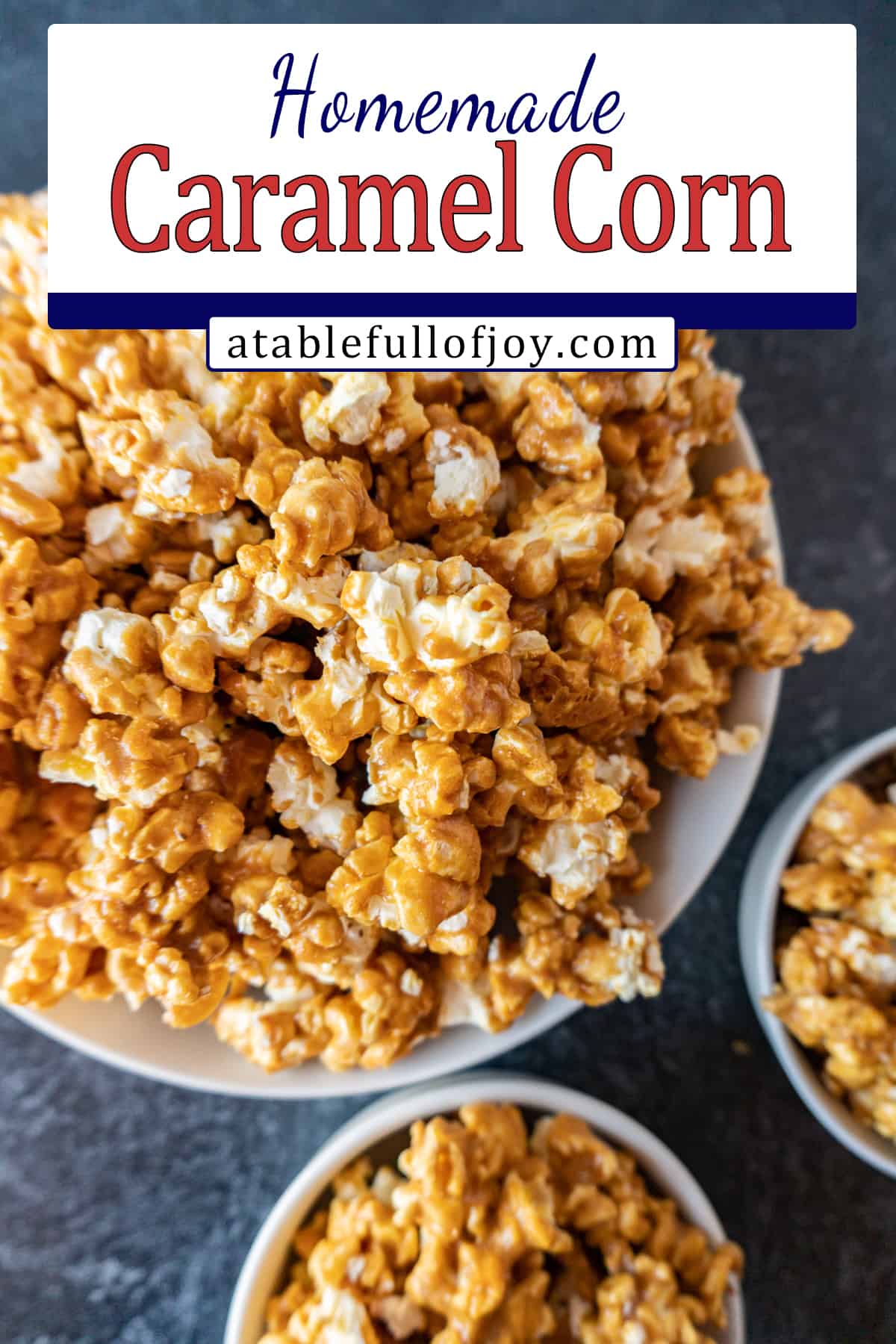 caramel popcorn pinterest pin