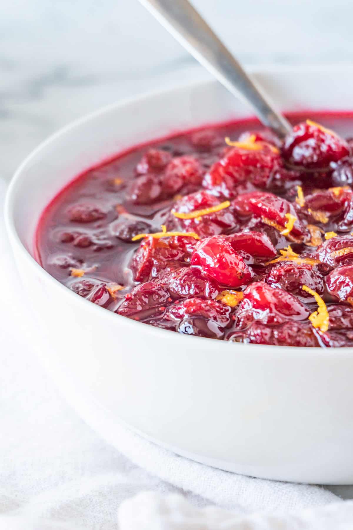 cranberry relish in bowl