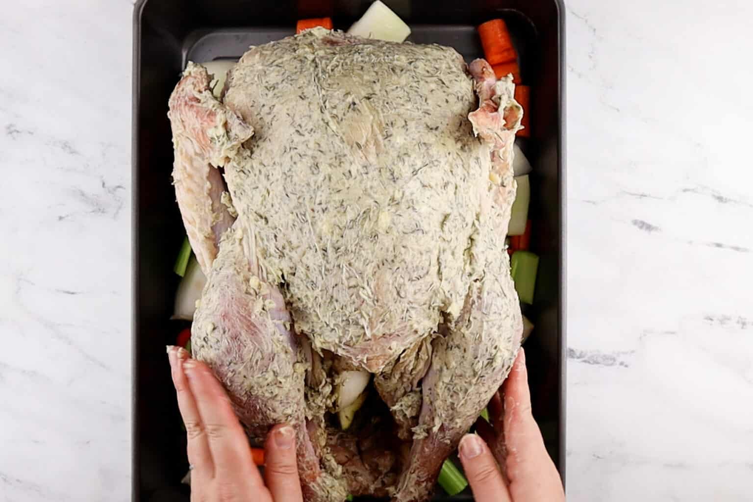 The BEST Herb Butter Turkey Crispy Skin, Juicy Turkey, Easy to Make