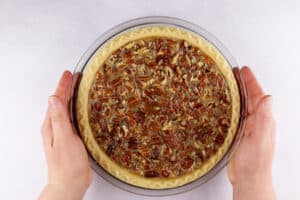 pecan pie before baking