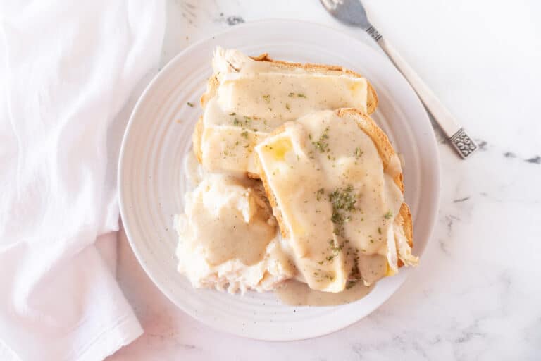 The BEST Open Faced Turkey Sandwich Make in 5 minutes or less!