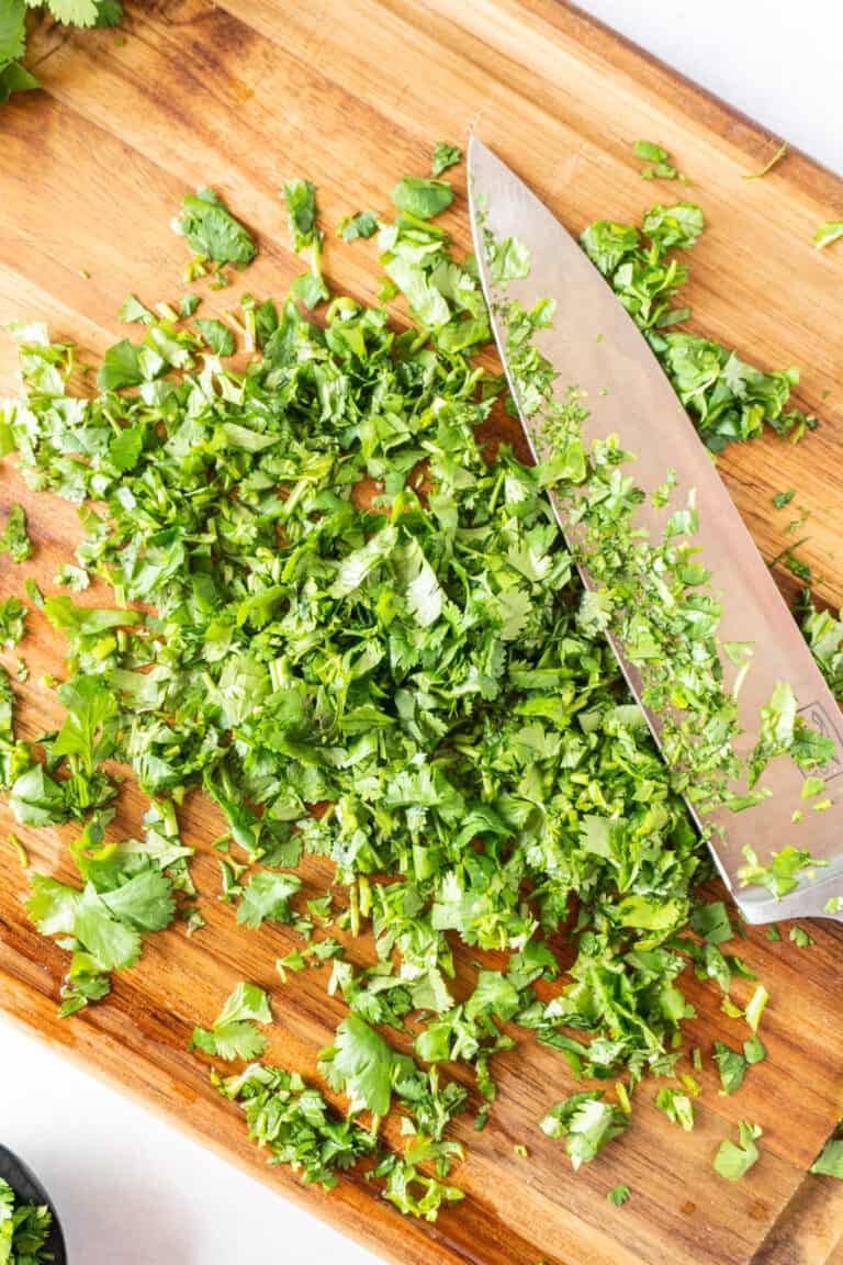 How to chop cilantro 3 easy steps for the perfect garnish!