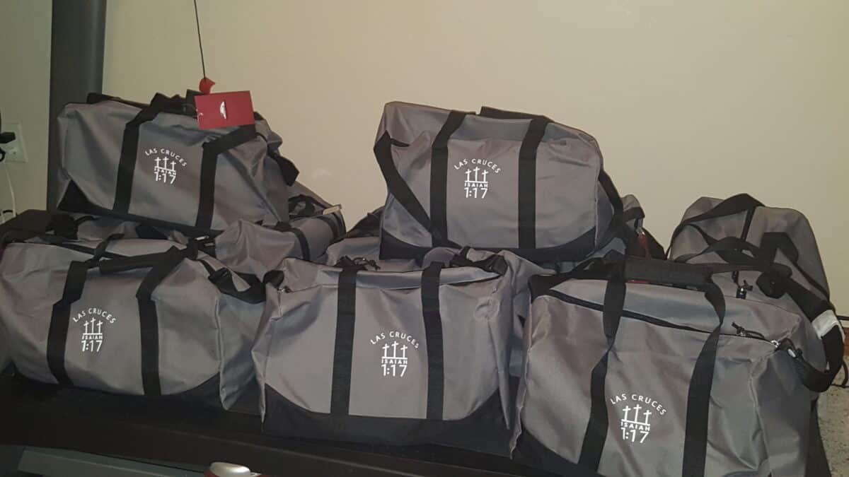 gray bags for foster kids