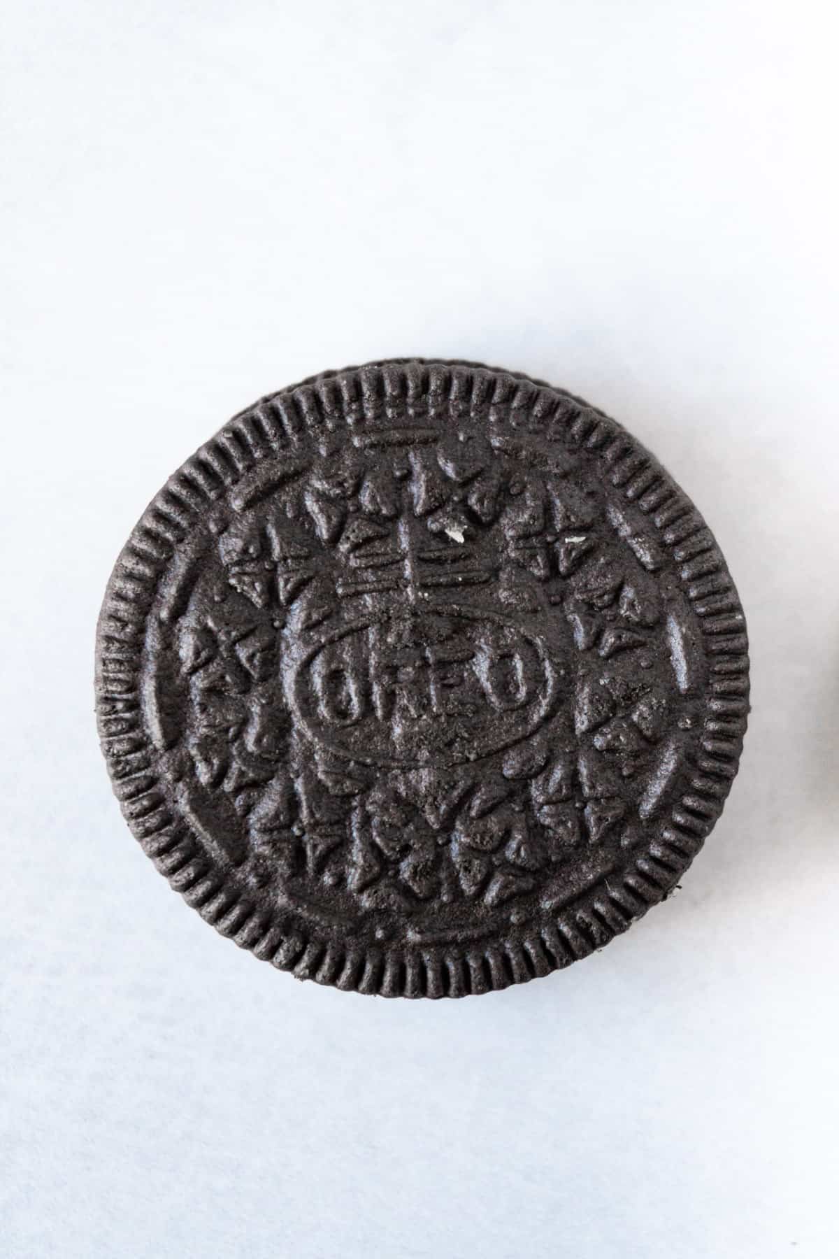 regular oreo close up