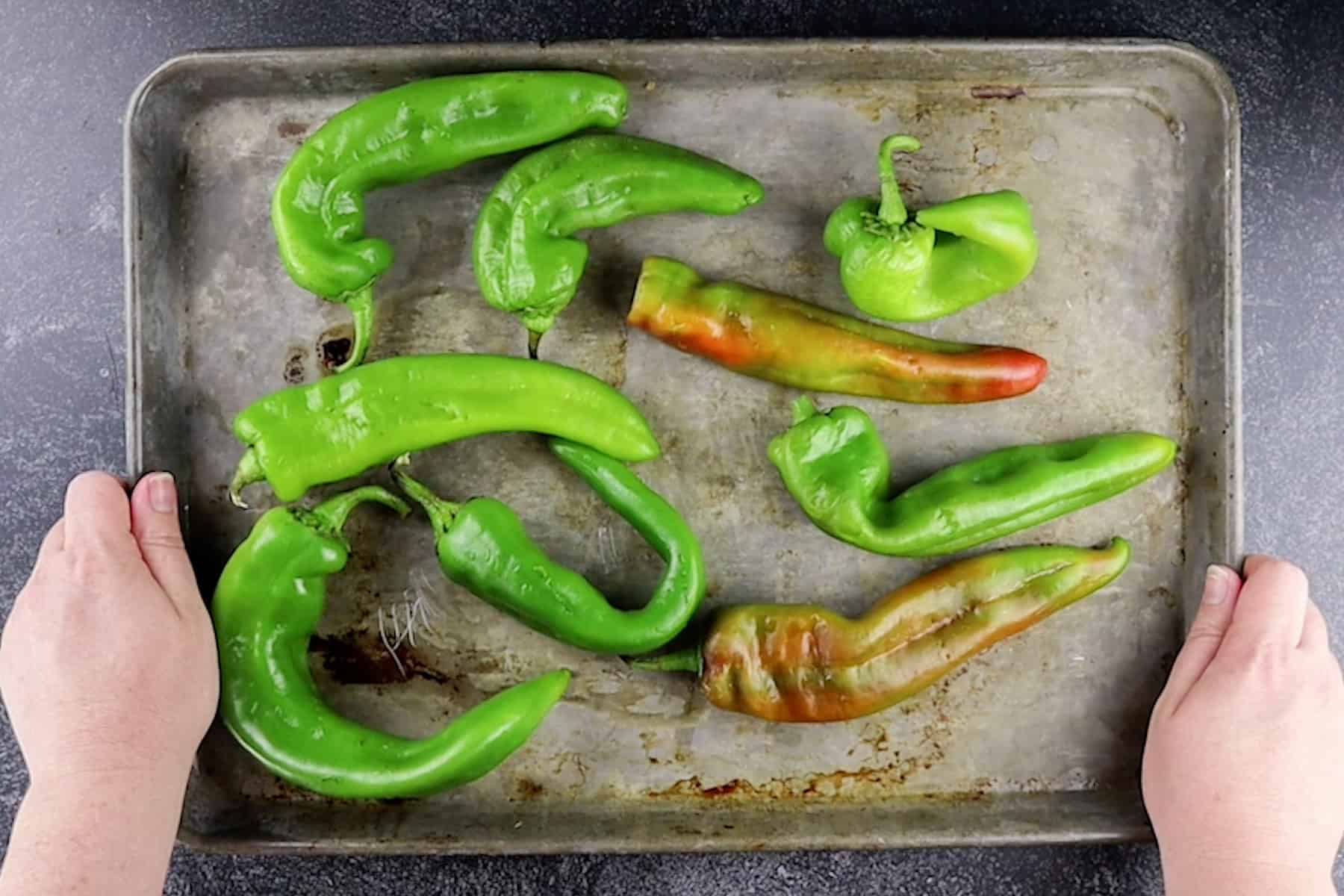 chiles before roasting