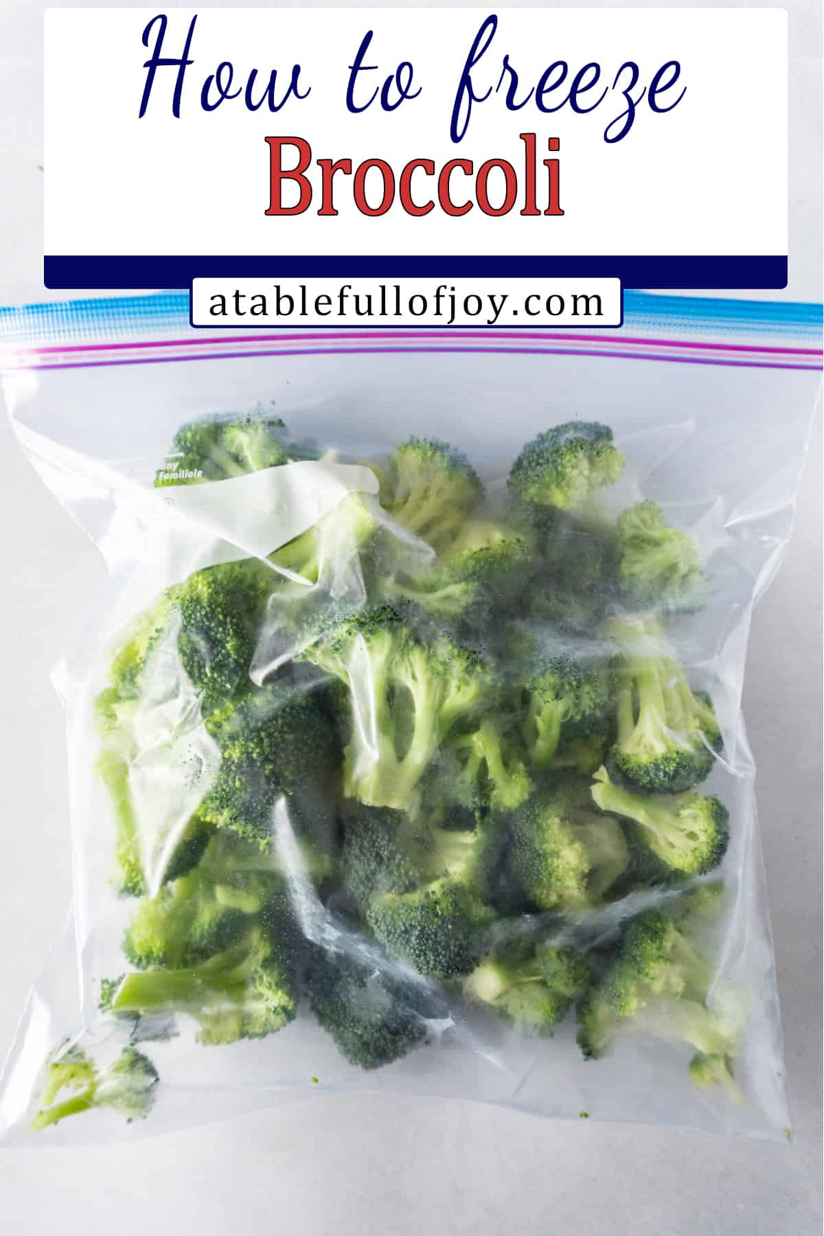 how to freeze broccoli pinterest pin